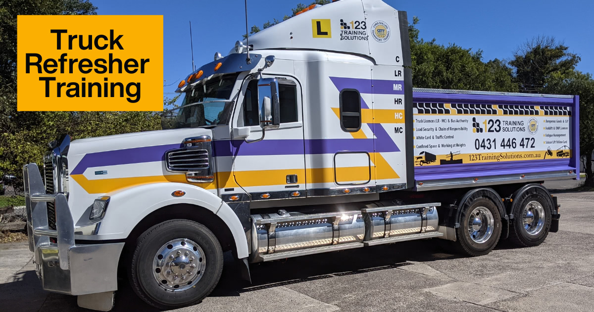 Heavy vehicle truck refresher training in Newcastle